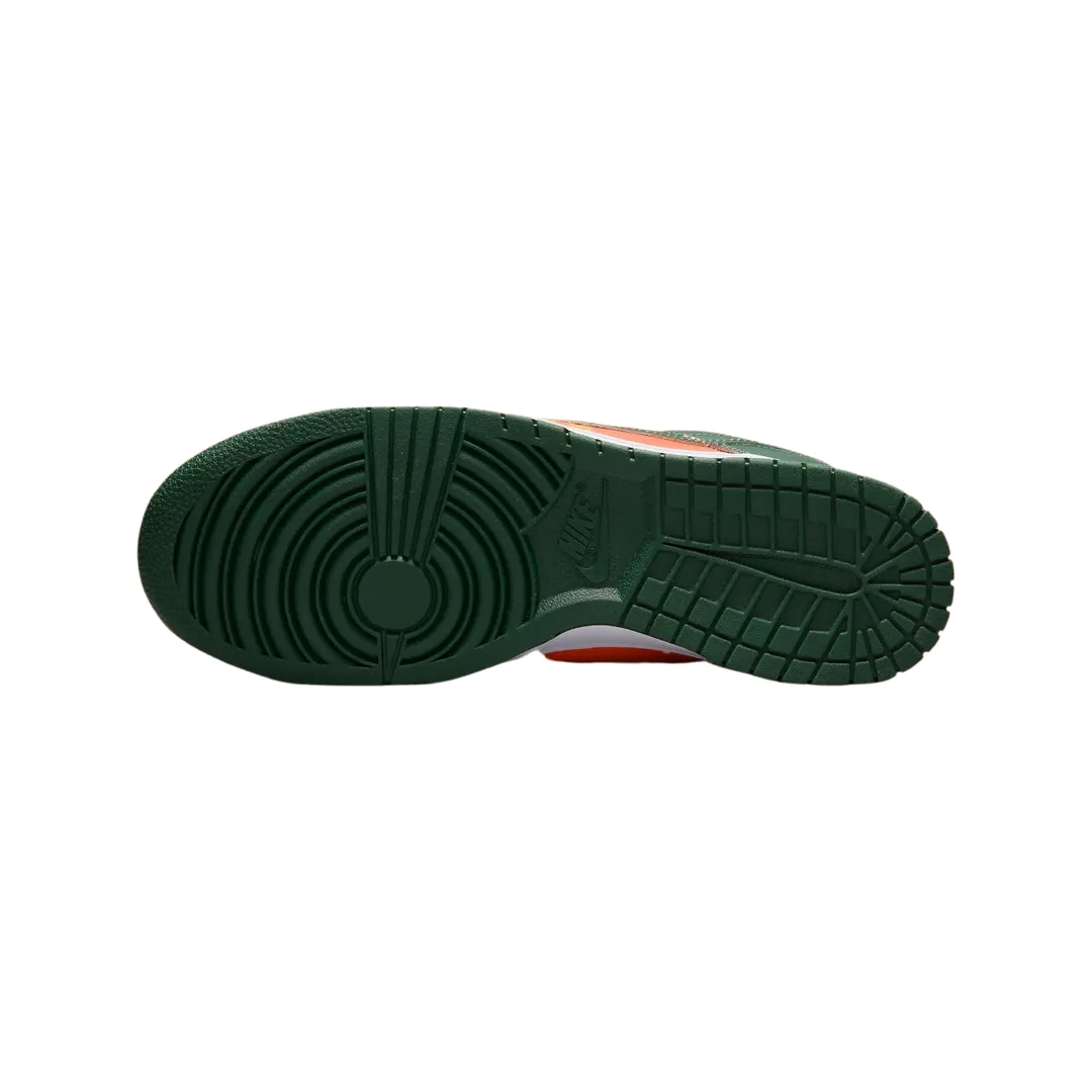 Dunk Low Retro Miami Hurricanes Team Dark Green Team Orange White Nike Dunk