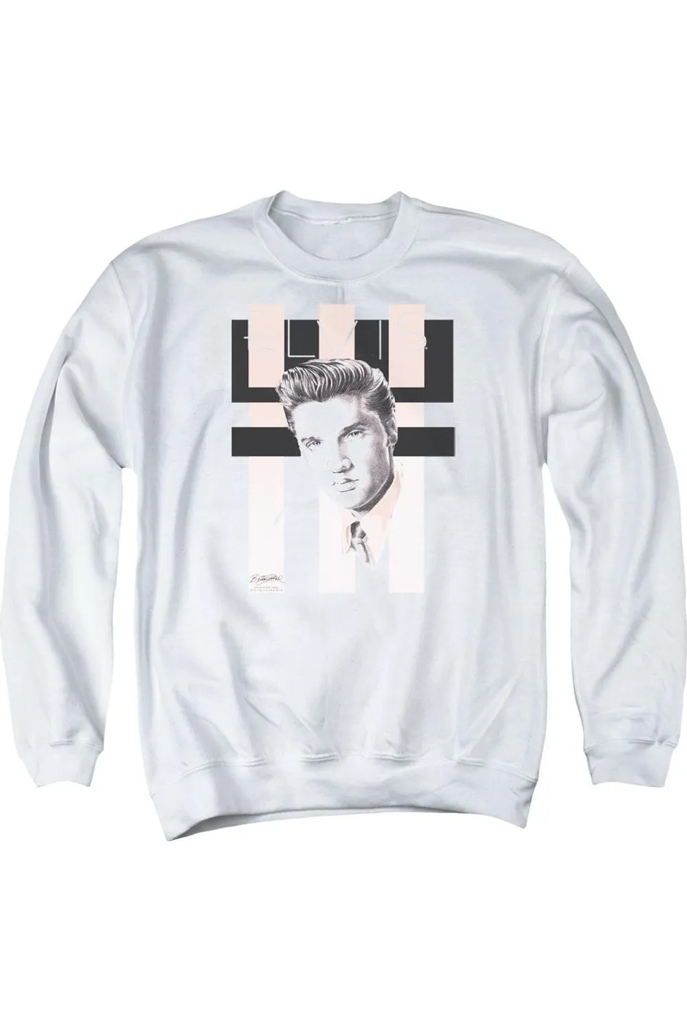 Elvis Presley Retro Adult Crewneck Sweatshirt