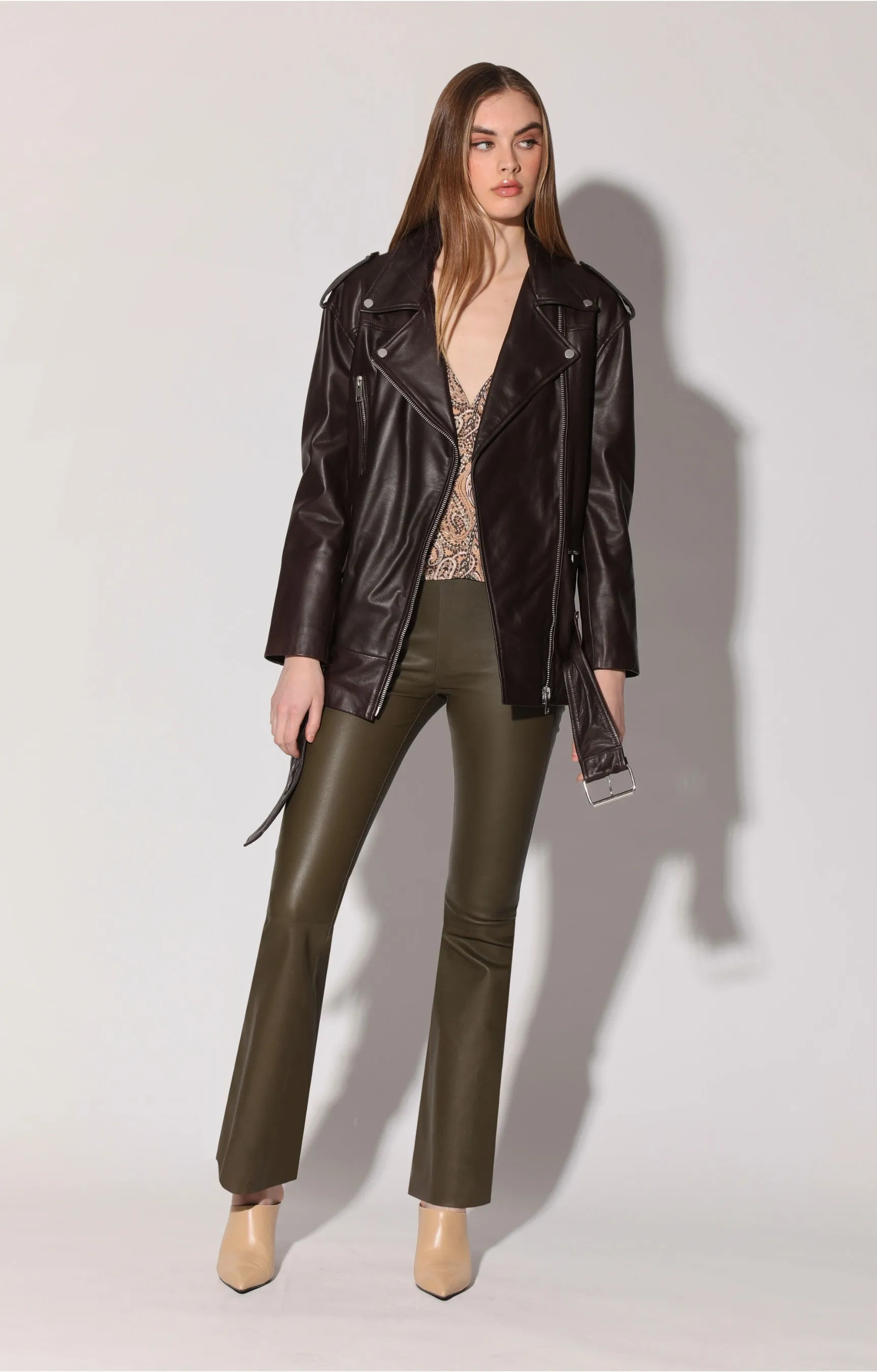 Emery Jacket, Mocha - Leather