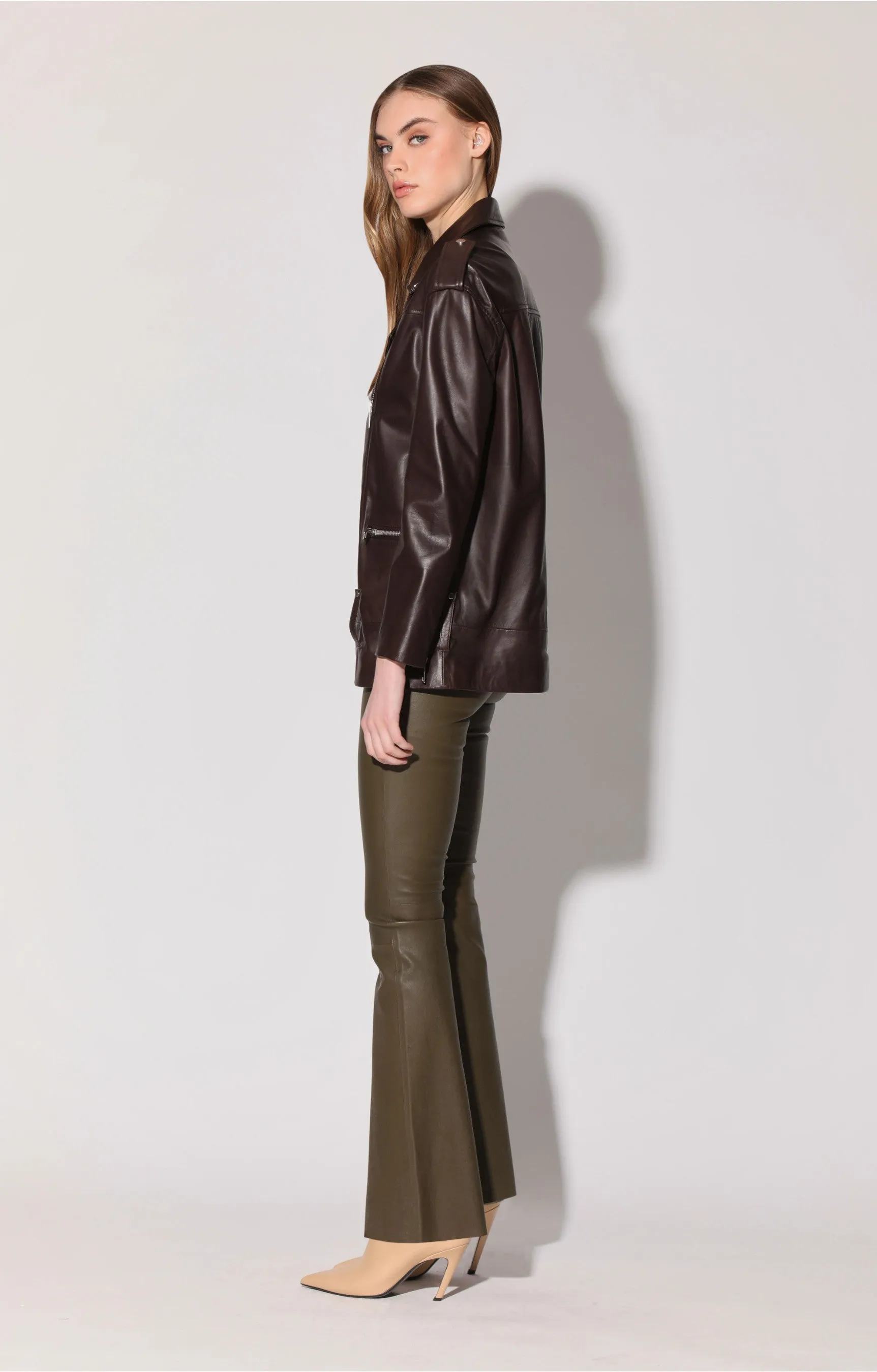 Emery Jacket, Mocha - Leather
