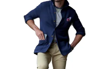 Ensenada Overshirt Jacket In Navy