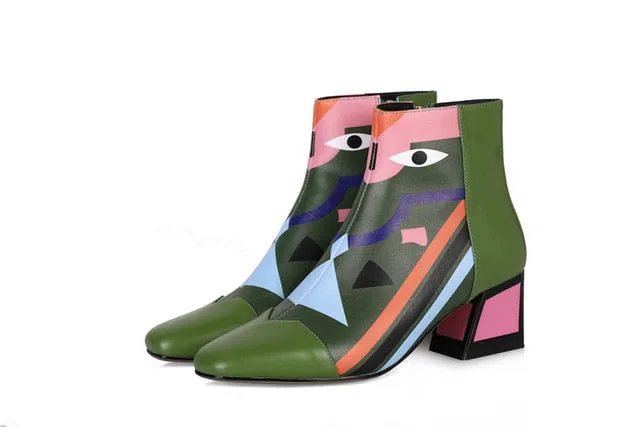 FEDONAS Fashion Brand Women Ankle Snow Boots Warm High Heels Ladies Shoes Woman Party Wedding Pumps Basic Genuine Leather Boots Fashion Nova Shoes