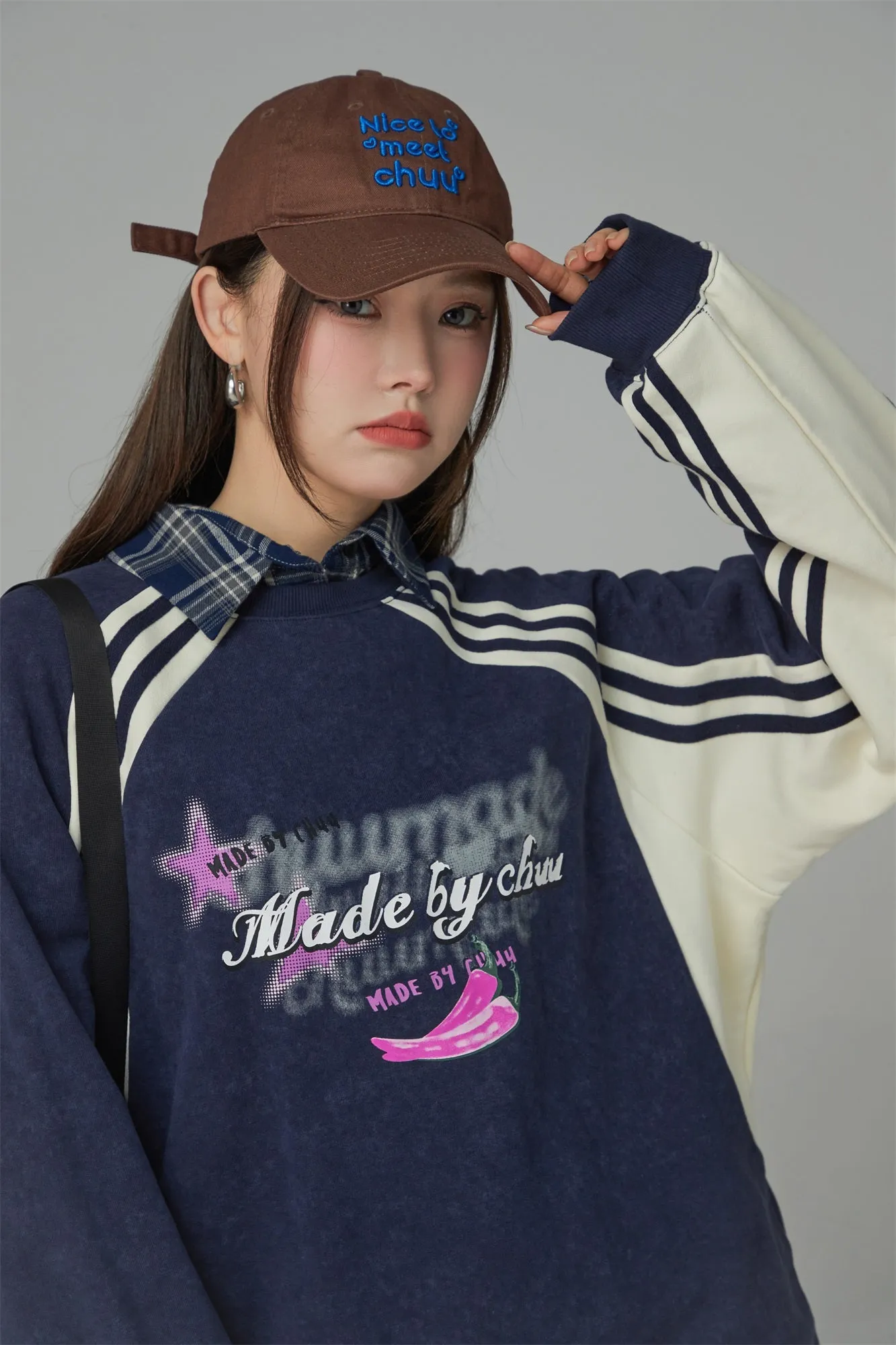 Fireworks At Night Printed Raglan Sweatshirt