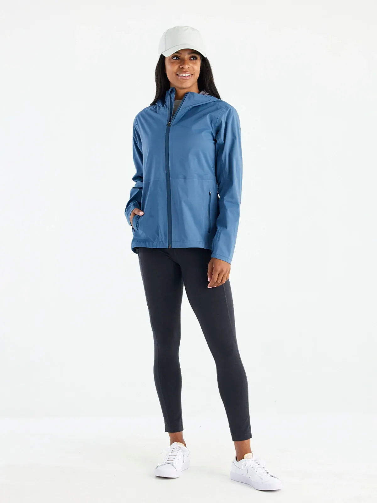 Free Fly Cloudshield Rain Jacket-Heron Blue