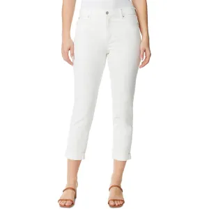 Gloria Vanderbilt Womens Cropped Straight Leg Boyfriend Jeans