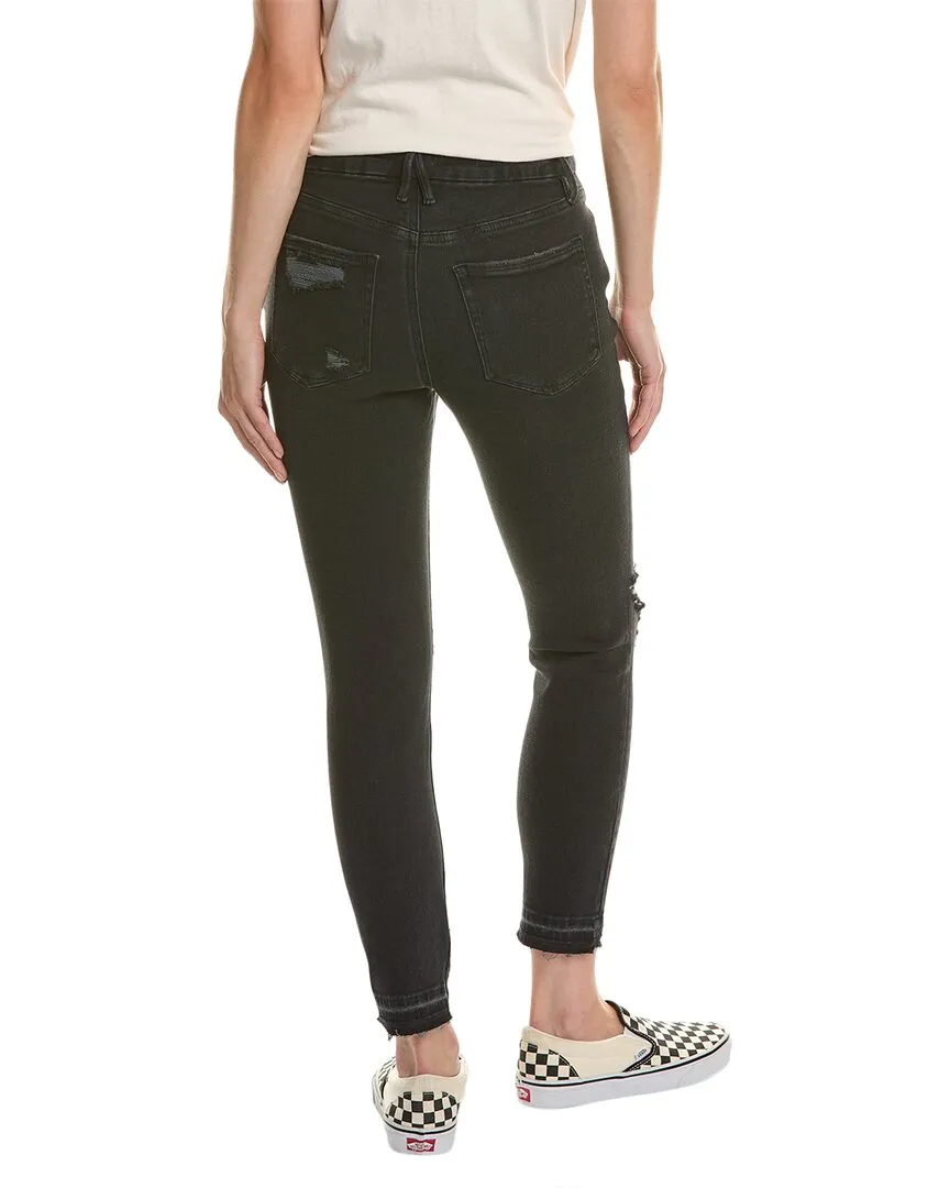 GOOD AMERICAN Good Legs Black Crop Jean