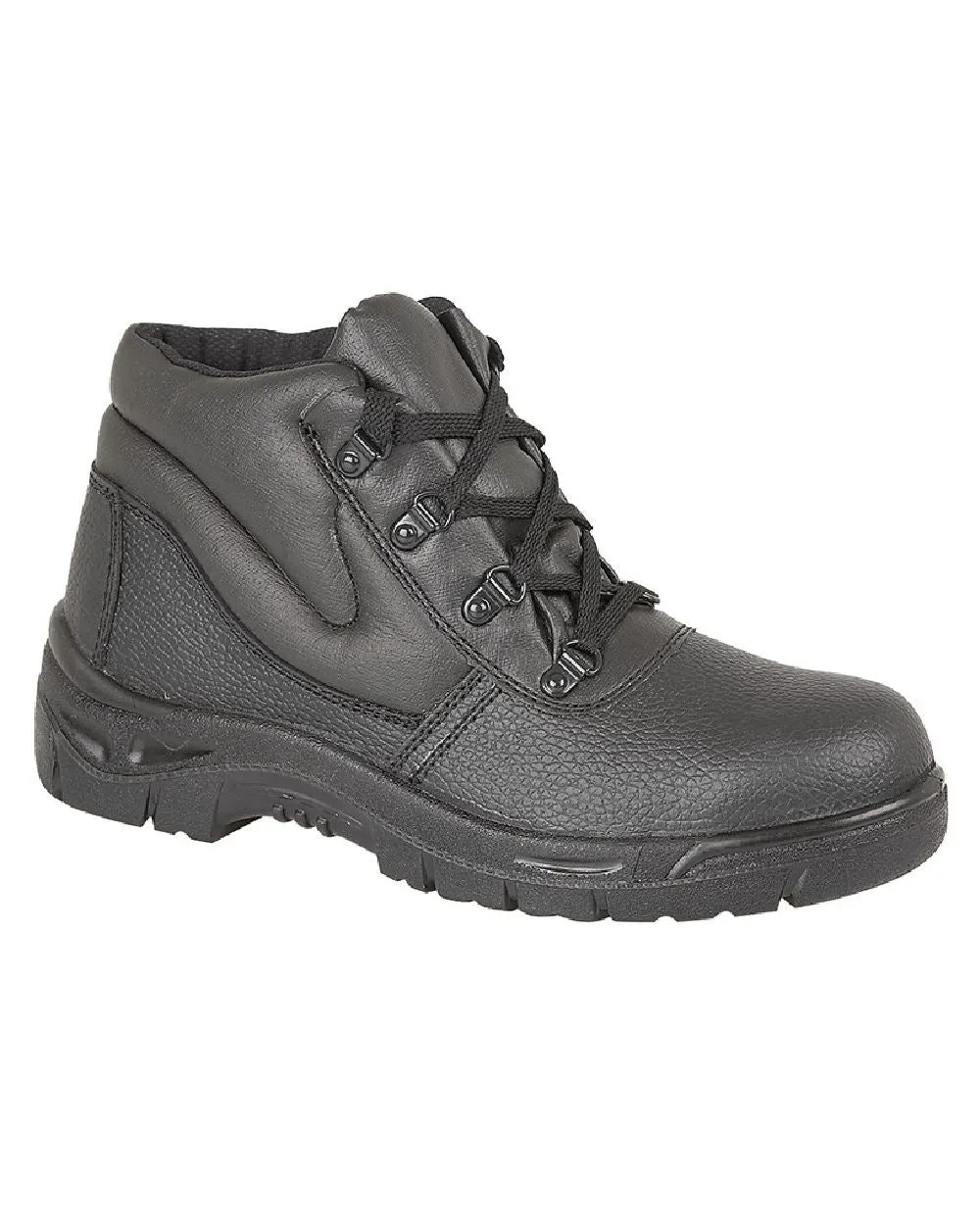 Grafters Grain Leather Padded Ankle Safety Toe Cap Boots Grafters Shoes