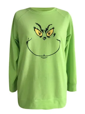 Grinch Print Women Sweatshirt