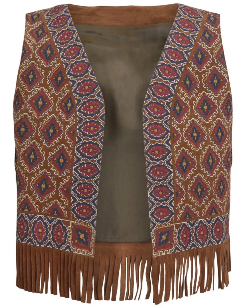 Gucci Printed Suede Vest