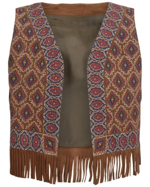 Gucci Printed Suede Vest