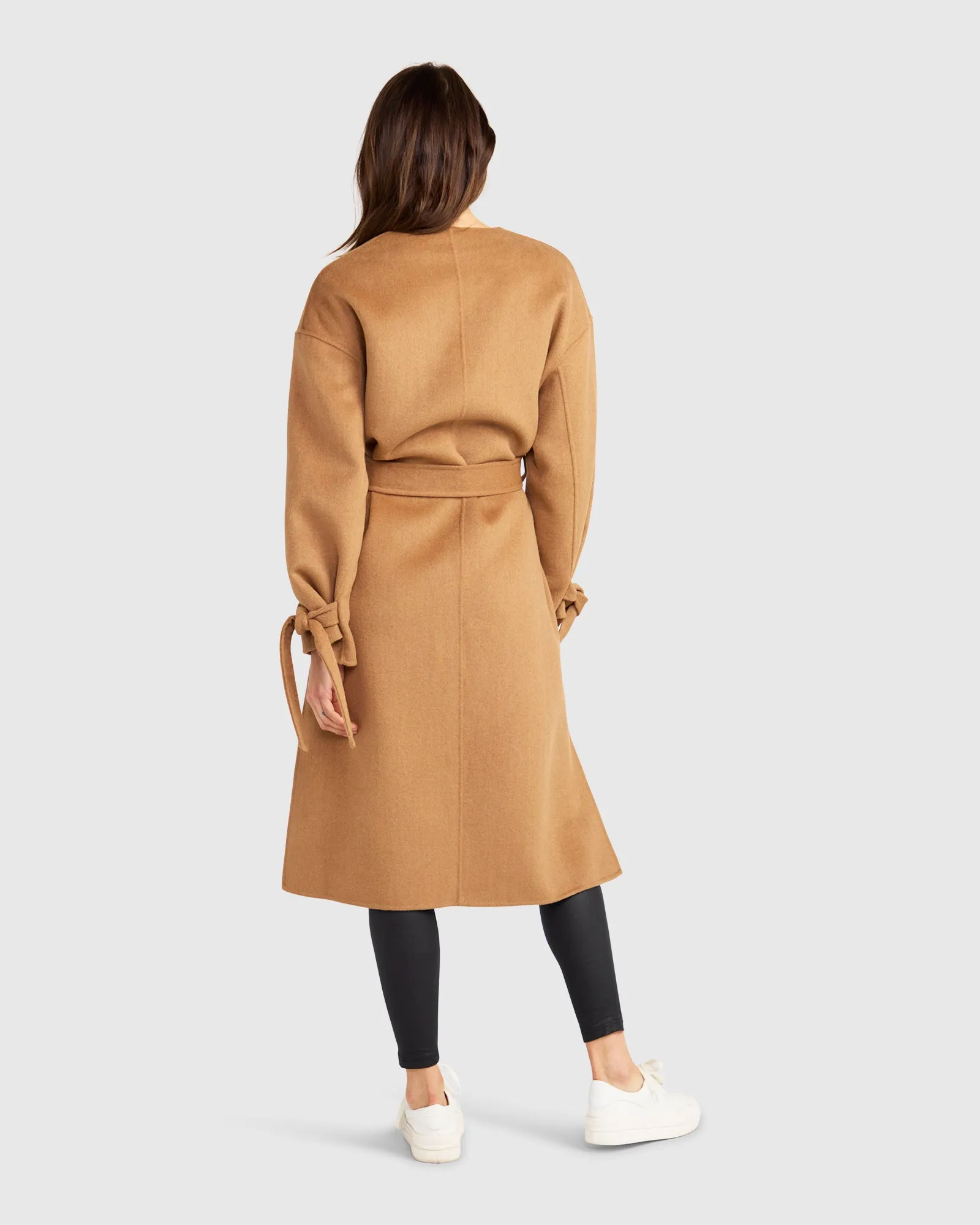 Head Over Heels Collarless Robe Coat