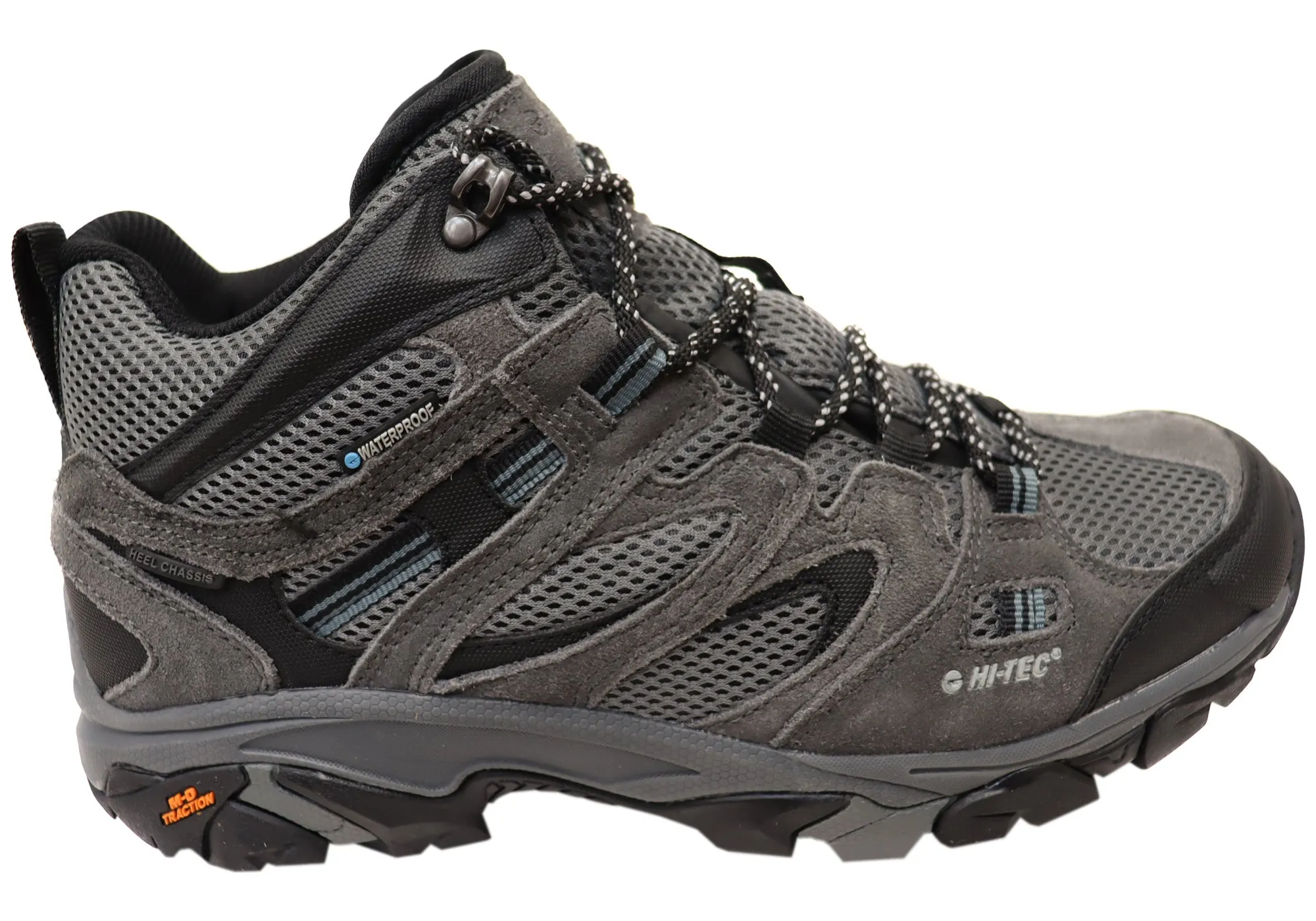 Hi Tec Mens Comfortable Ravus Vent Mid Waterproof Hiking Boots Hi Tec Shoes