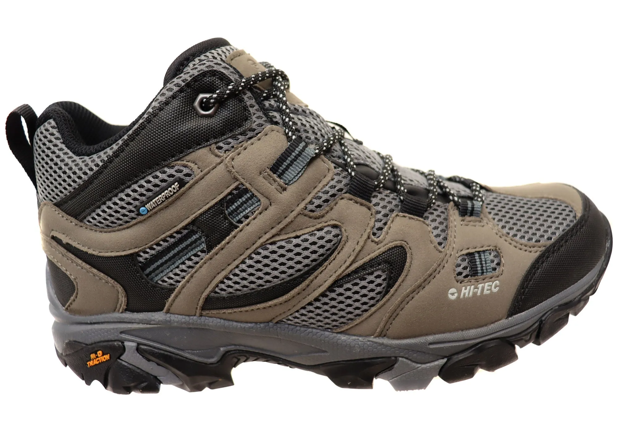Hi Tec Mens Comfortable Ravus Vent Mid Waterproof Hiking Boots Hi Tec Shoes