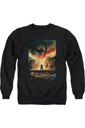 Hobbit Smaug Poster Adult Crewneck Sweatshirt