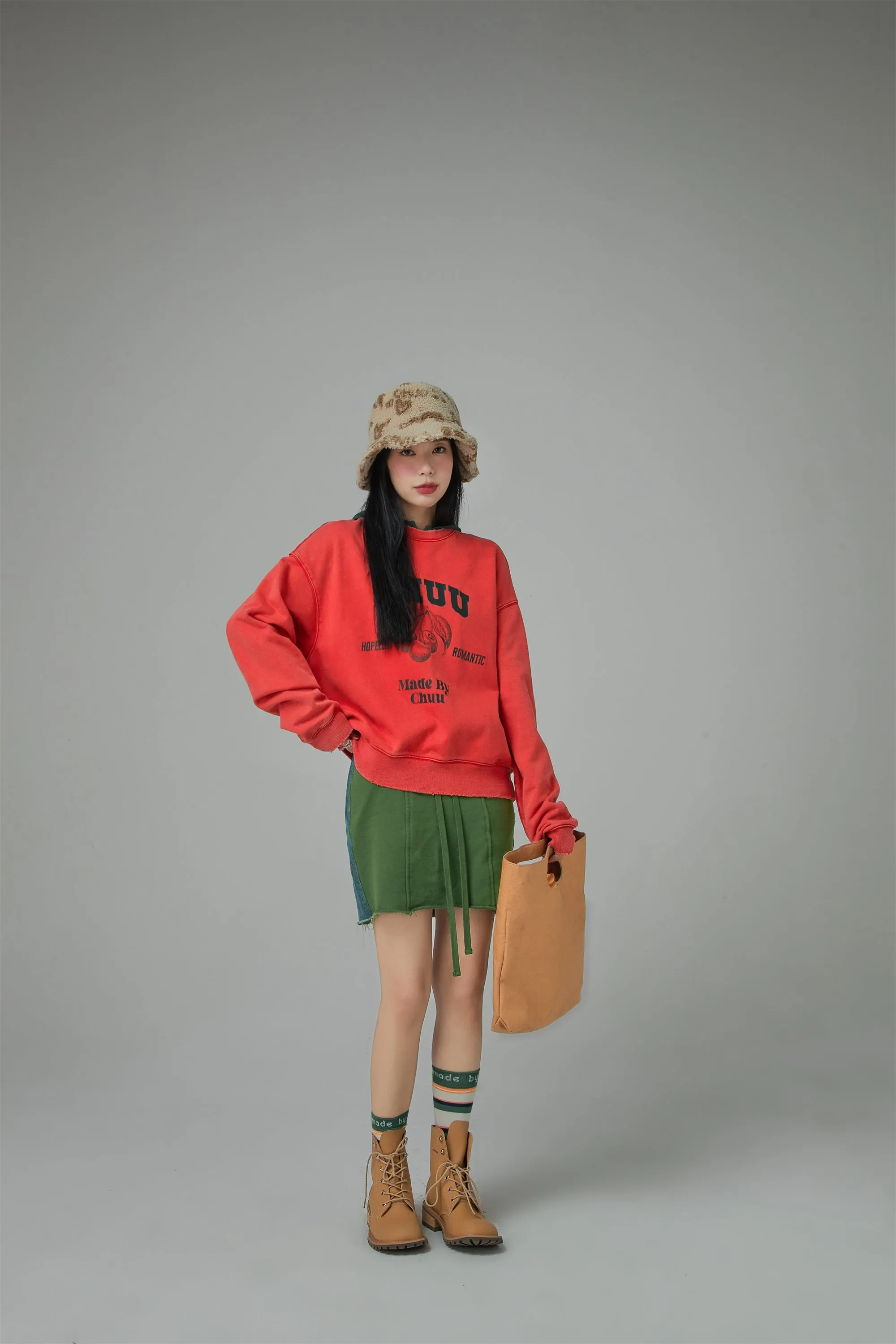 Hopeless Romantic Cherry Print Sweatshirt