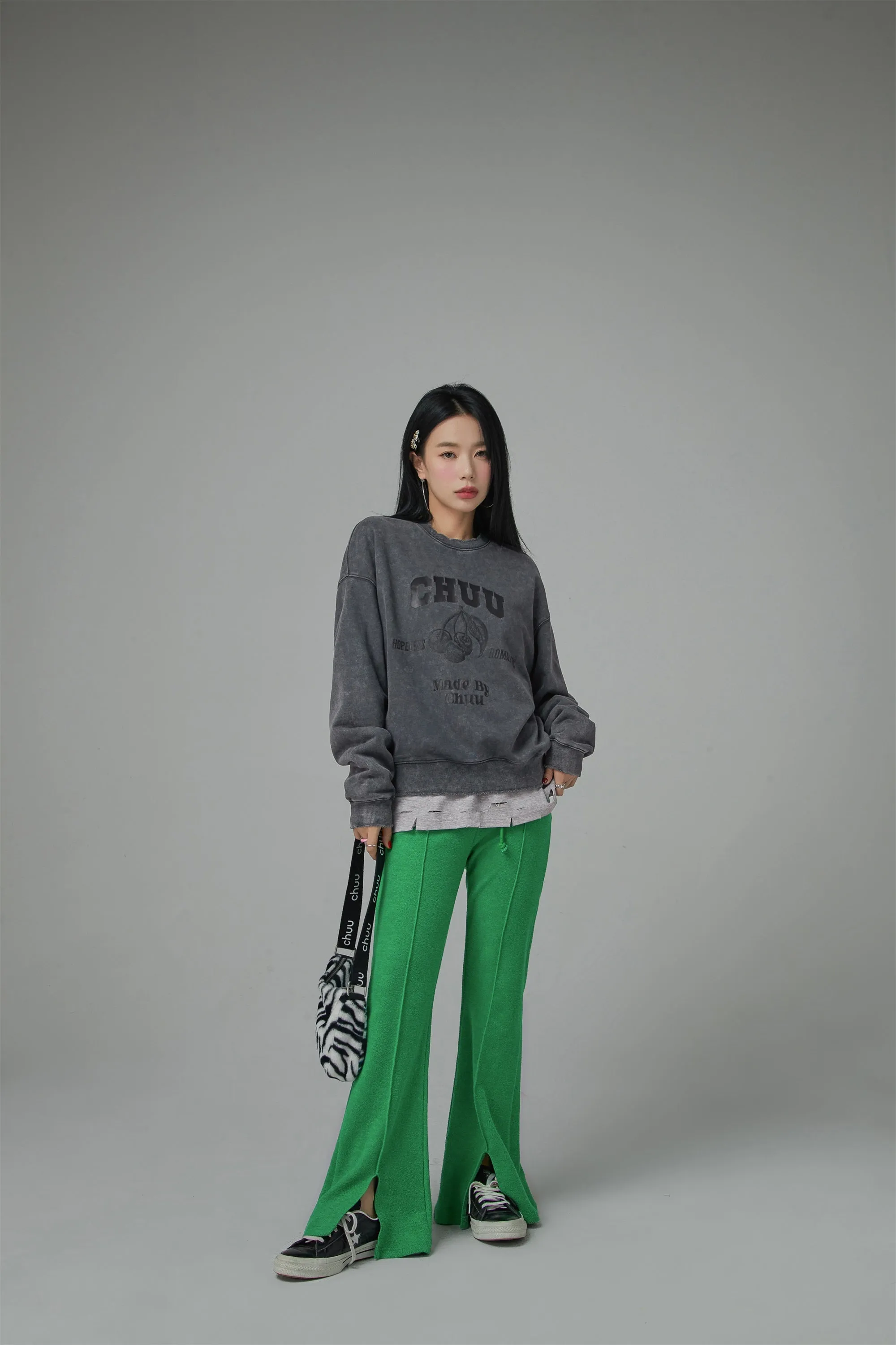 Hopeless Romantic Cherry Print Sweatshirt