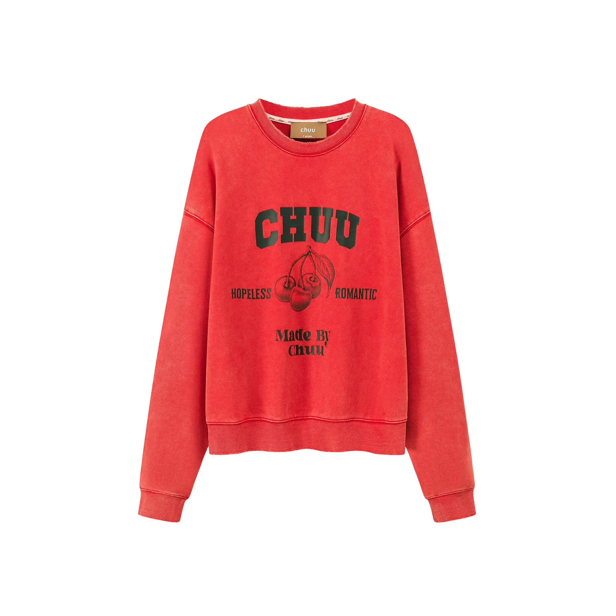 Hopeless Romantic Cherry Print Sweatshirt
