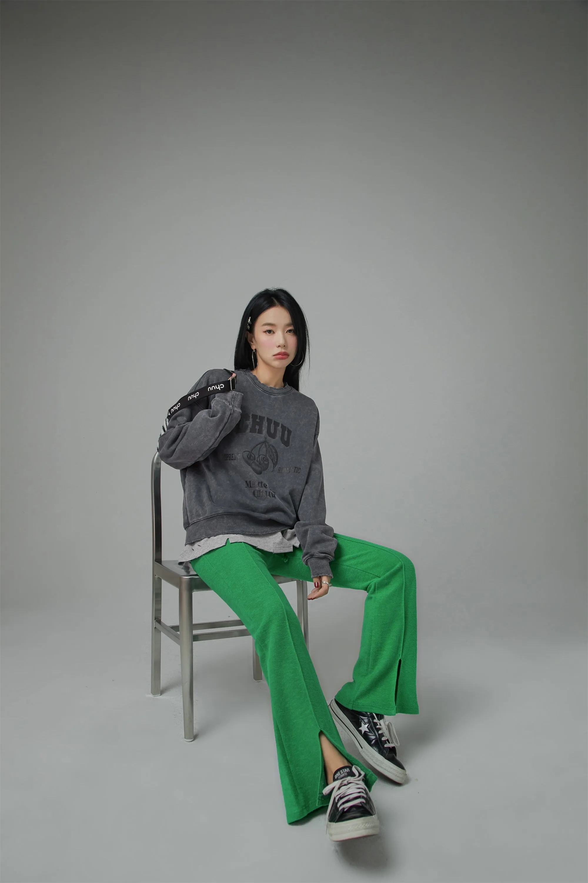Hopeless Romantic Cherry Print Sweatshirt