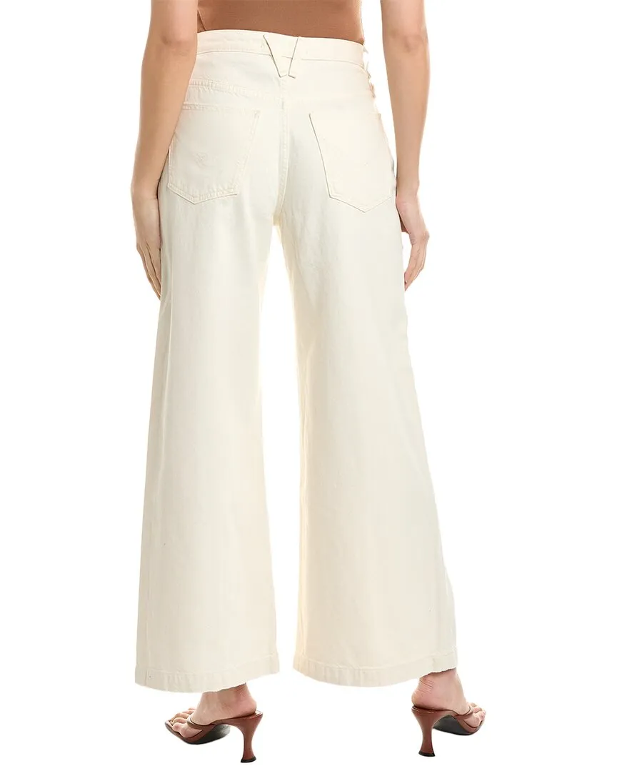 HUDSON Jeans James Ecru High-Rise Wide Leg Jean