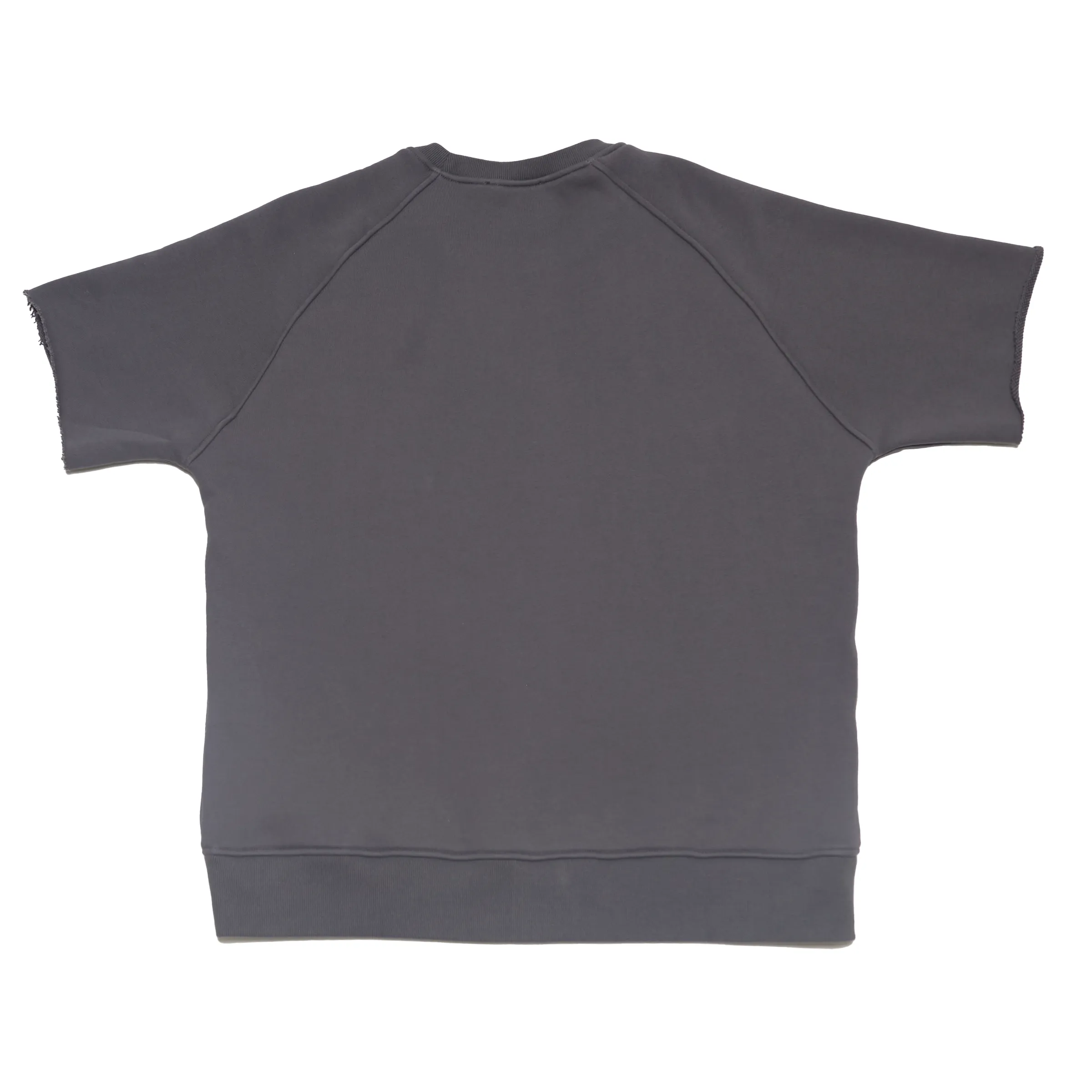 Hush Shortsleeve Crewneck Raw Edge "Charcoal"