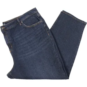 INC Womens Plus Denim Stretch Straight Leg Jeans