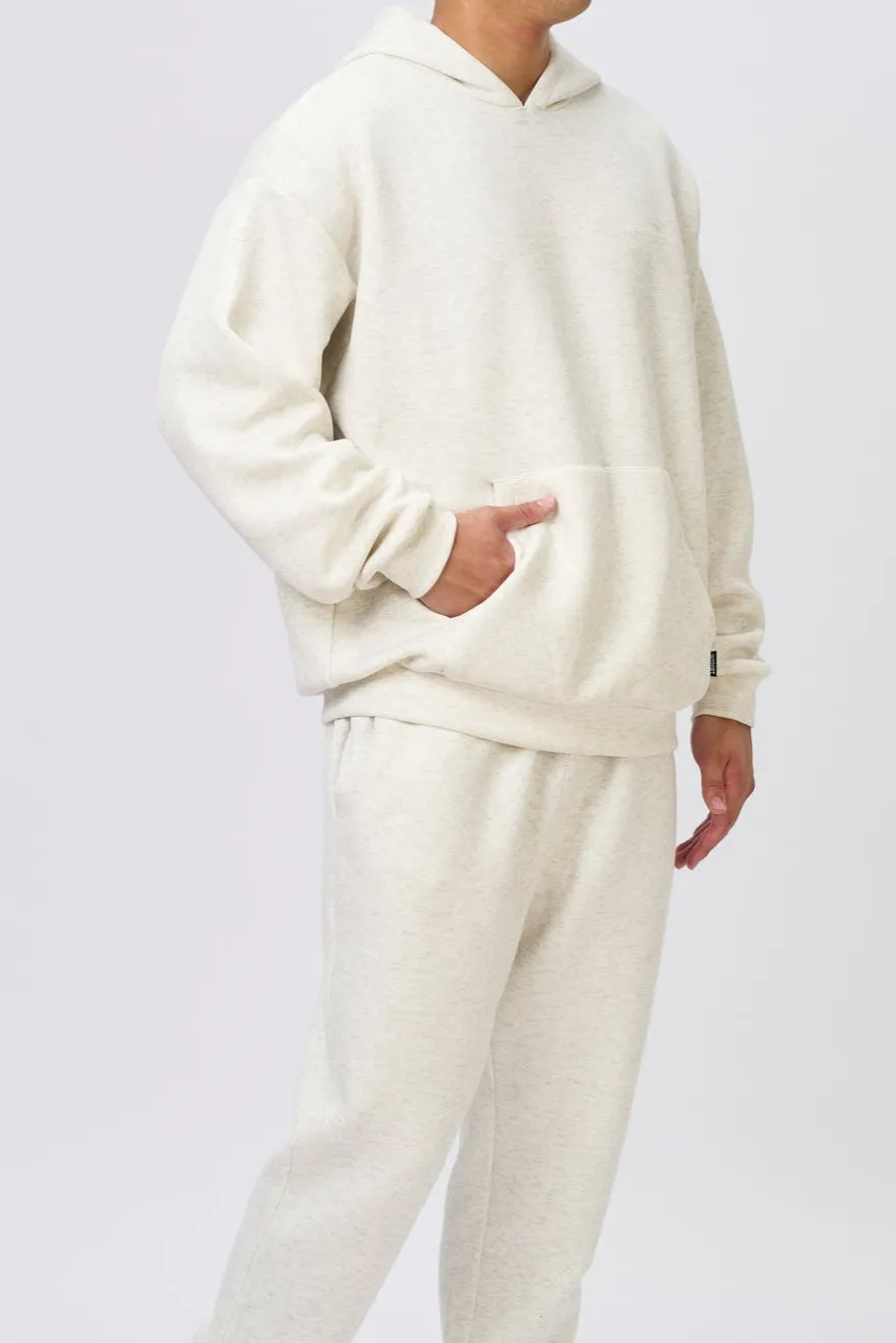 INSPORT MENS DENVER FLEECE HOOD OATMEAL