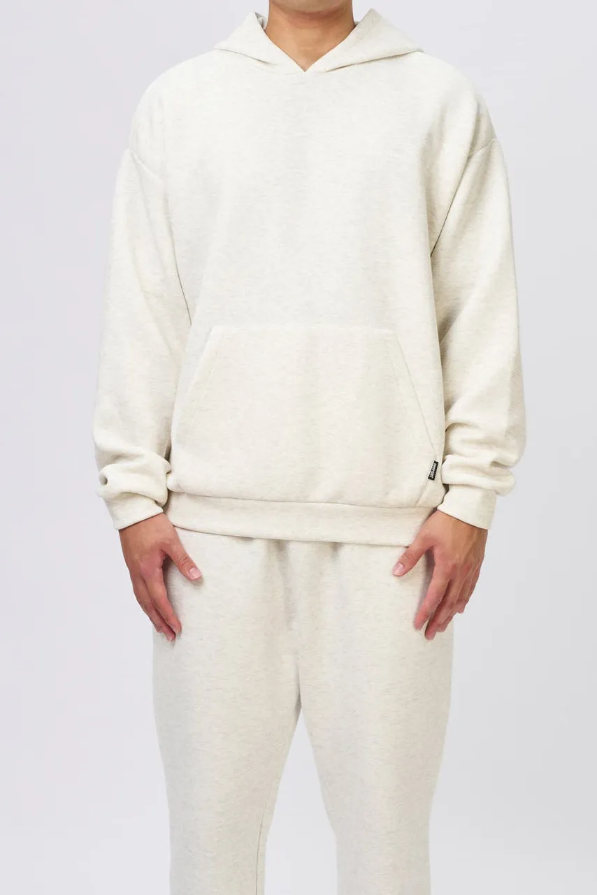 INSPORT MENS DENVER FLEECE HOOD OATMEAL