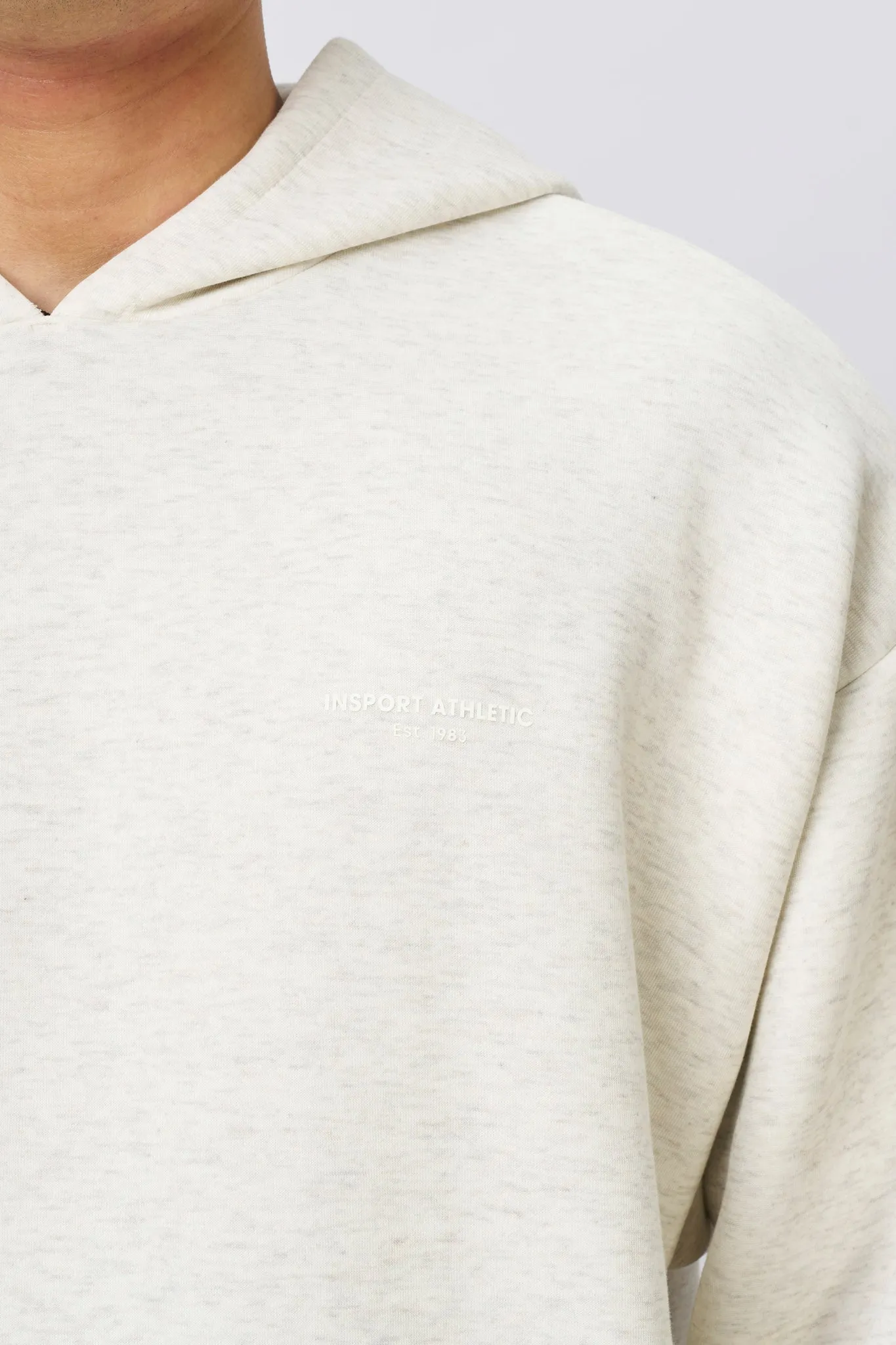 INSPORT MENS DENVER FLEECE HOOD OATMEAL