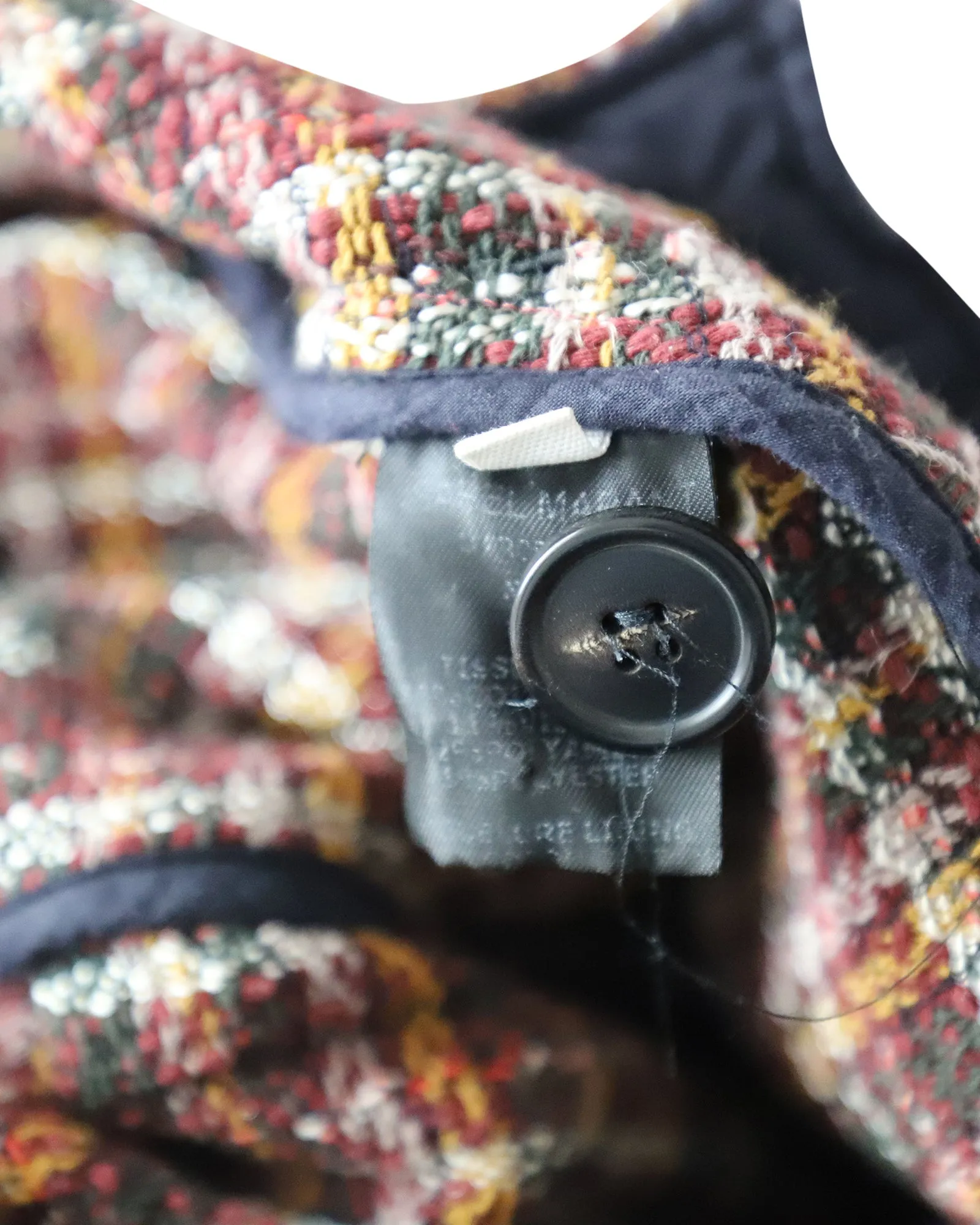 Isabel Marant Etoile Nicole Checked Tweed Double Breasted Blazer in Multicolor Cotton