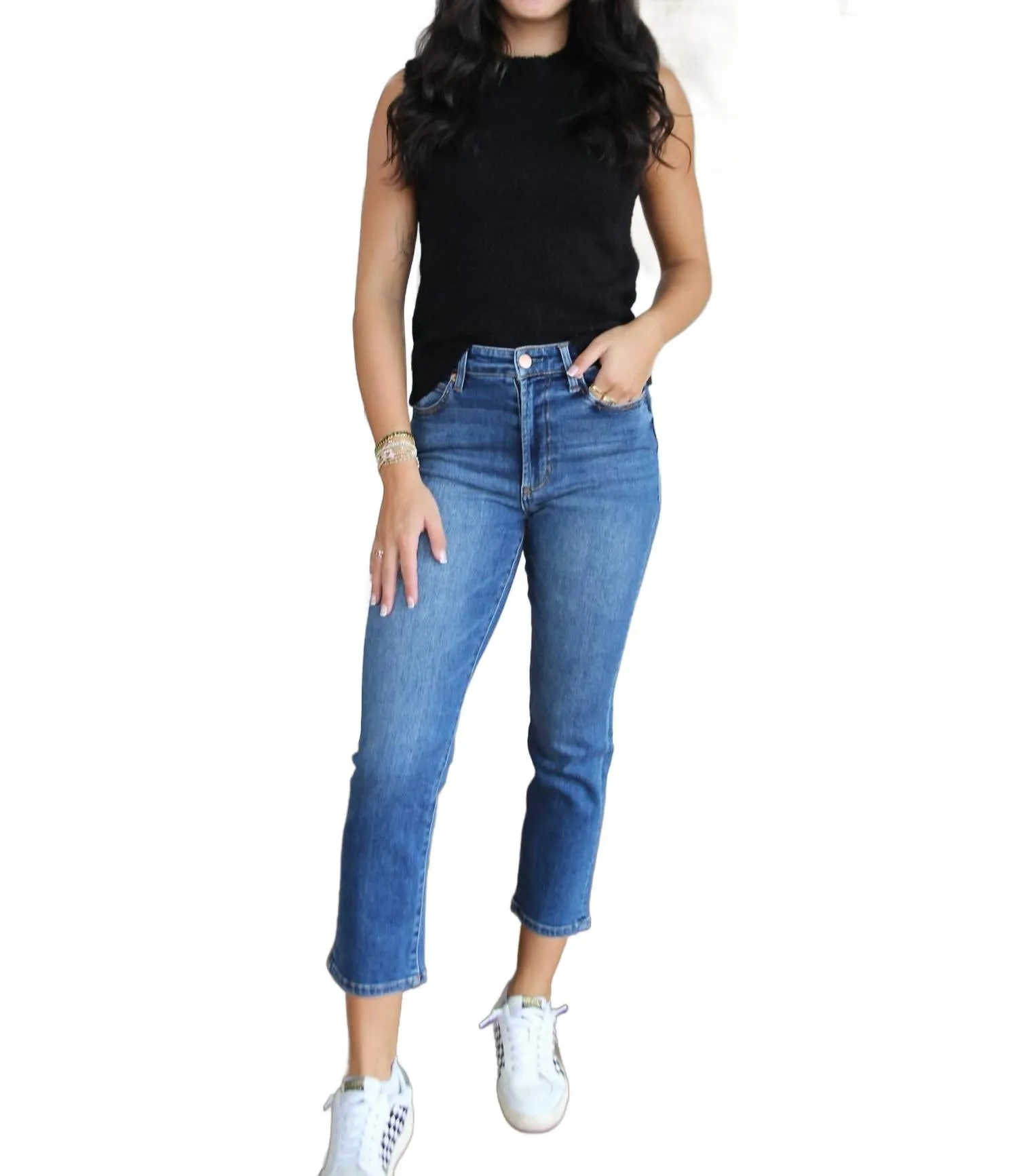 Jen Fitted Sweater In Black