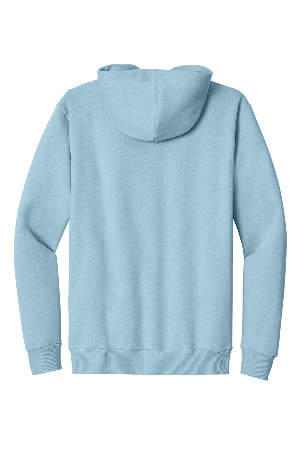 Jerzees Mens Eco Premium Moisture Wicking Hooded Sweatshirt Hoodie w/ Pouch Pocket - Heather Cloud Blue