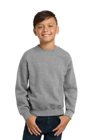 Jerzees Youth NuBlend Fleece Crewneck Sweatshirt - Oxford Grey