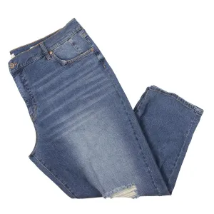 Jessica Simpson Womens Plus Mika Bestie Denim Destroyed Boyfriend Jeans