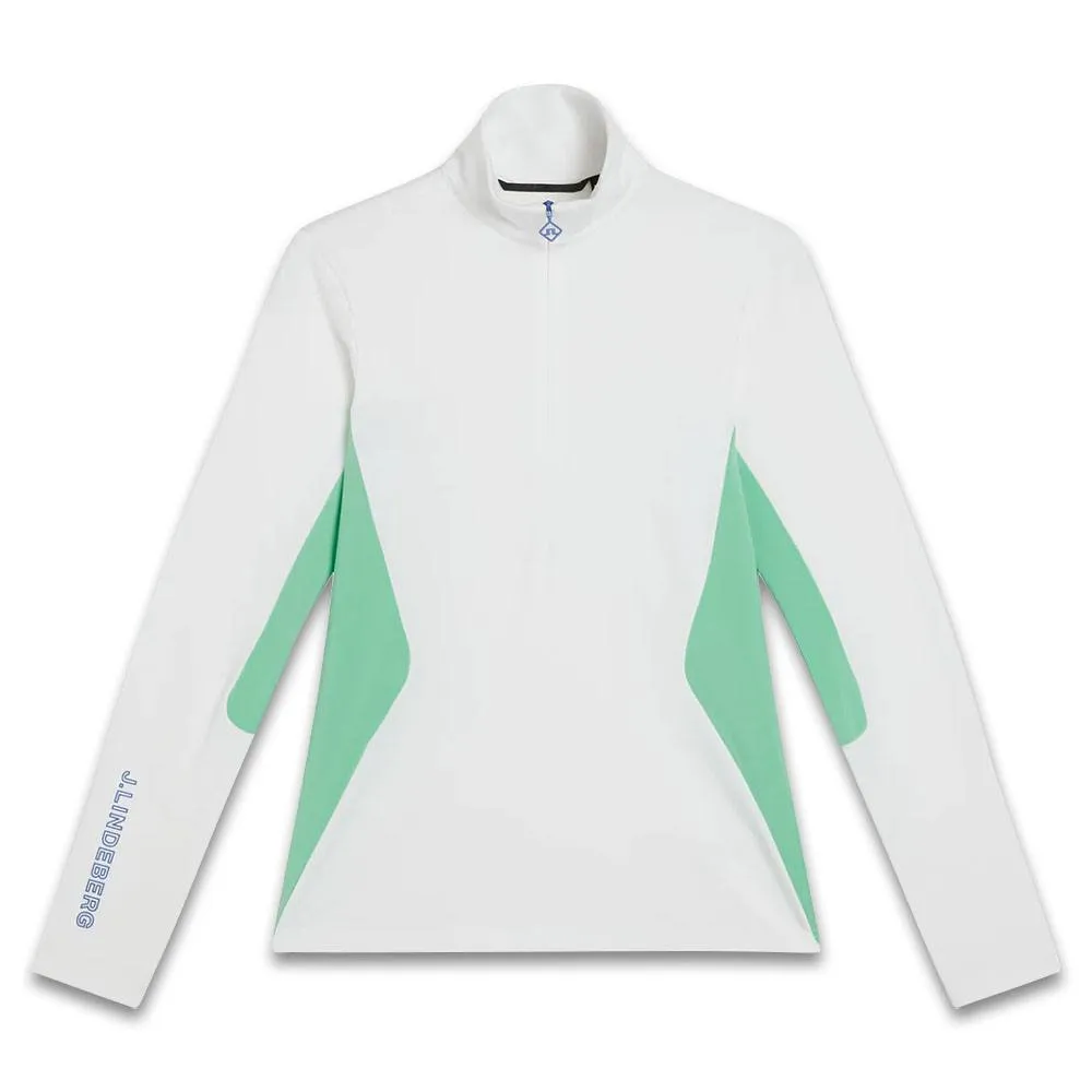 J.Lindeberg Coockies Mid Layer Golf Pullover White - FW23 Women