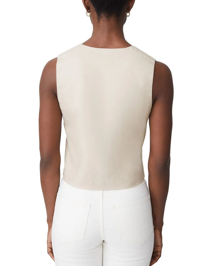 J.McLaughlin Bevin Linen-Blend Vest