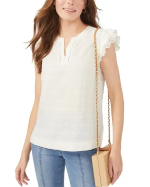 J.McLaughlin Cailin Linen-Blend Blouse