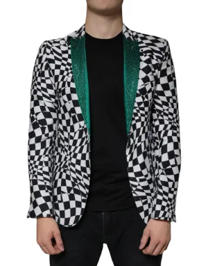 John Richmond   Checke Crystal Single Breasted Men's Blazer (Pre-Owned)