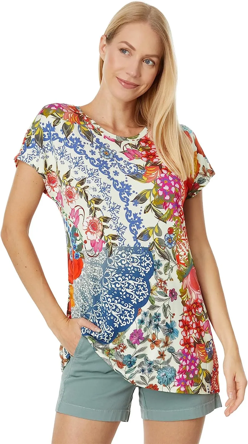 Johnny Was Women Tango Relaxed Dolman Sleeve Tunic Top