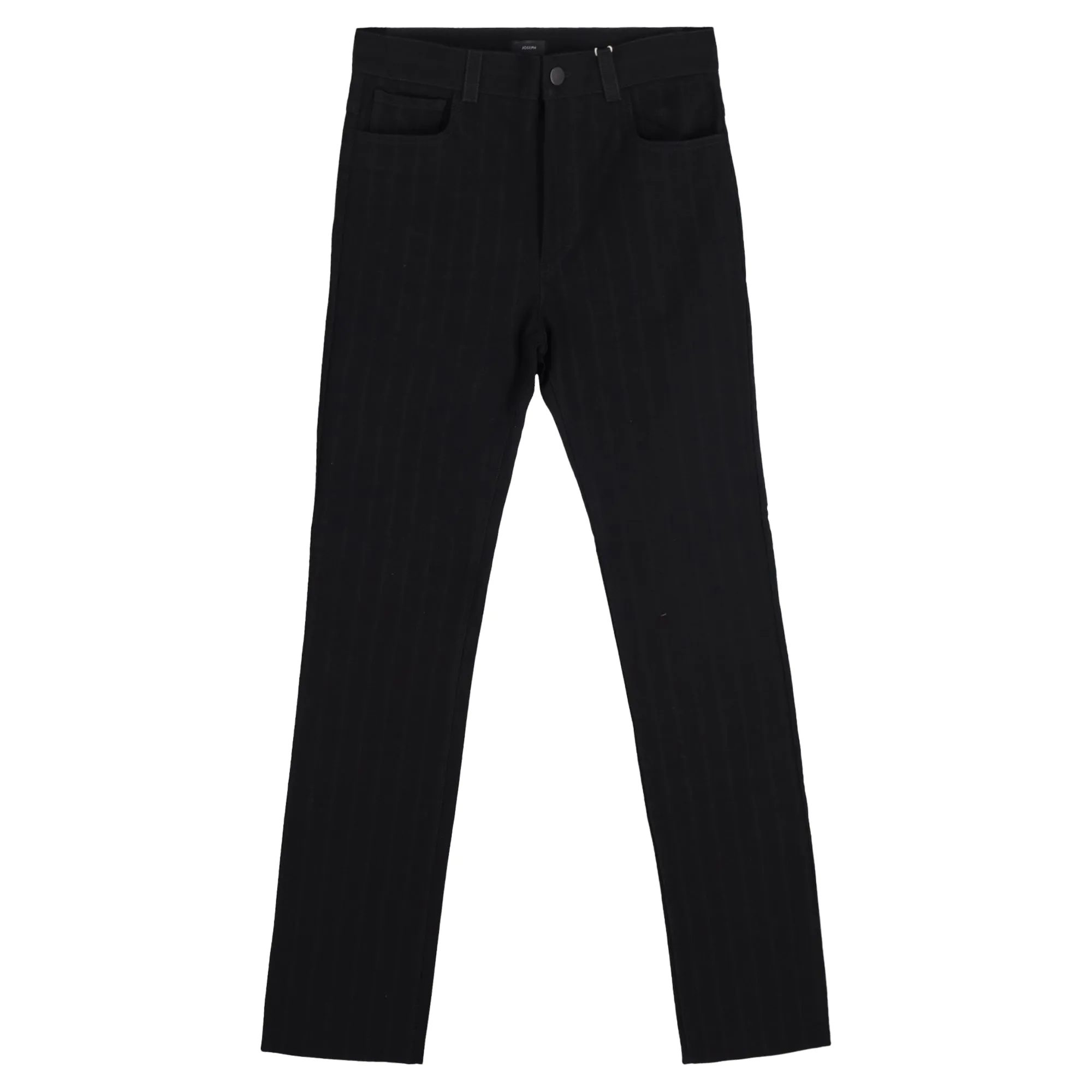 Joseph Straight Jeans in Black Cotton