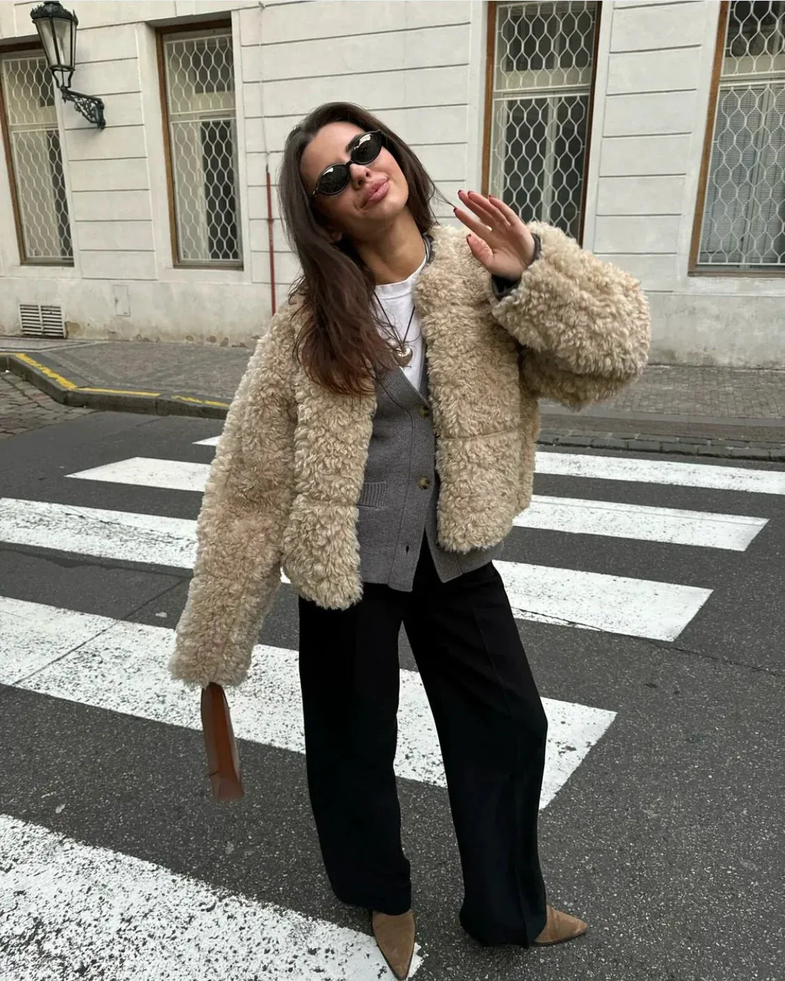 Joslyn Retro Teddy Wool Jacket