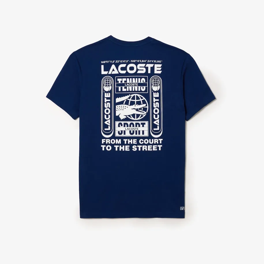 Lacoste Tennis x Daniil Medvedev Regular Fit T-shirt Navy Blue Patagonia Clothing