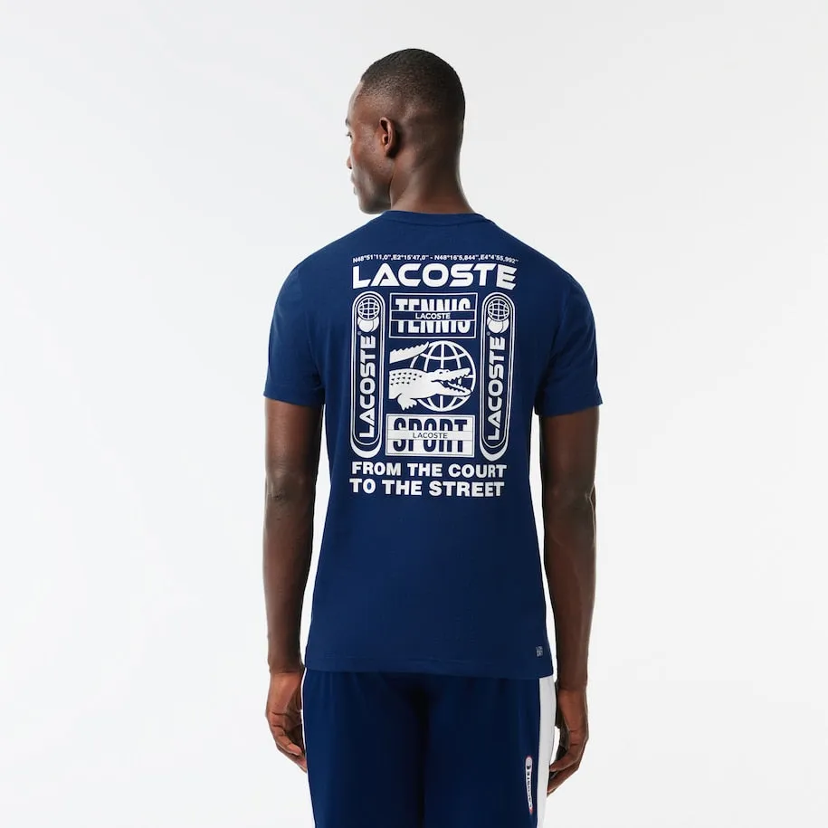 Lacoste Tennis x Daniil Medvedev Regular Fit T-shirt Navy Blue Patagonia Clothing