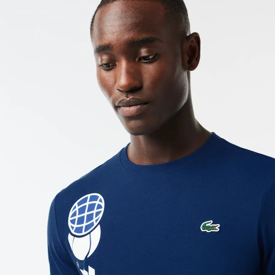 Lacoste Tennis x Daniil Medvedev Regular Fit T-shirt Navy Blue Patagonia Clothing