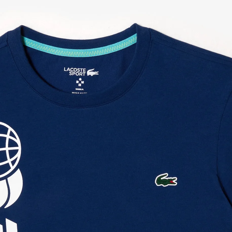 Lacoste Tennis x Daniil Medvedev Regular Fit T-shirt Navy Blue Patagonia Clothing