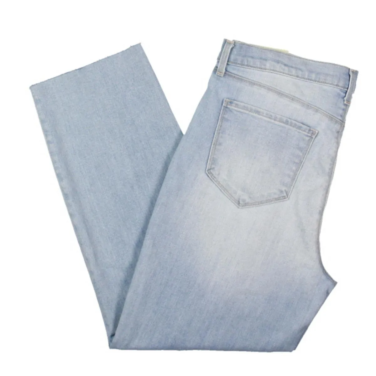 L'Agence Womens S Raw Hem Denim Cropped Jeans