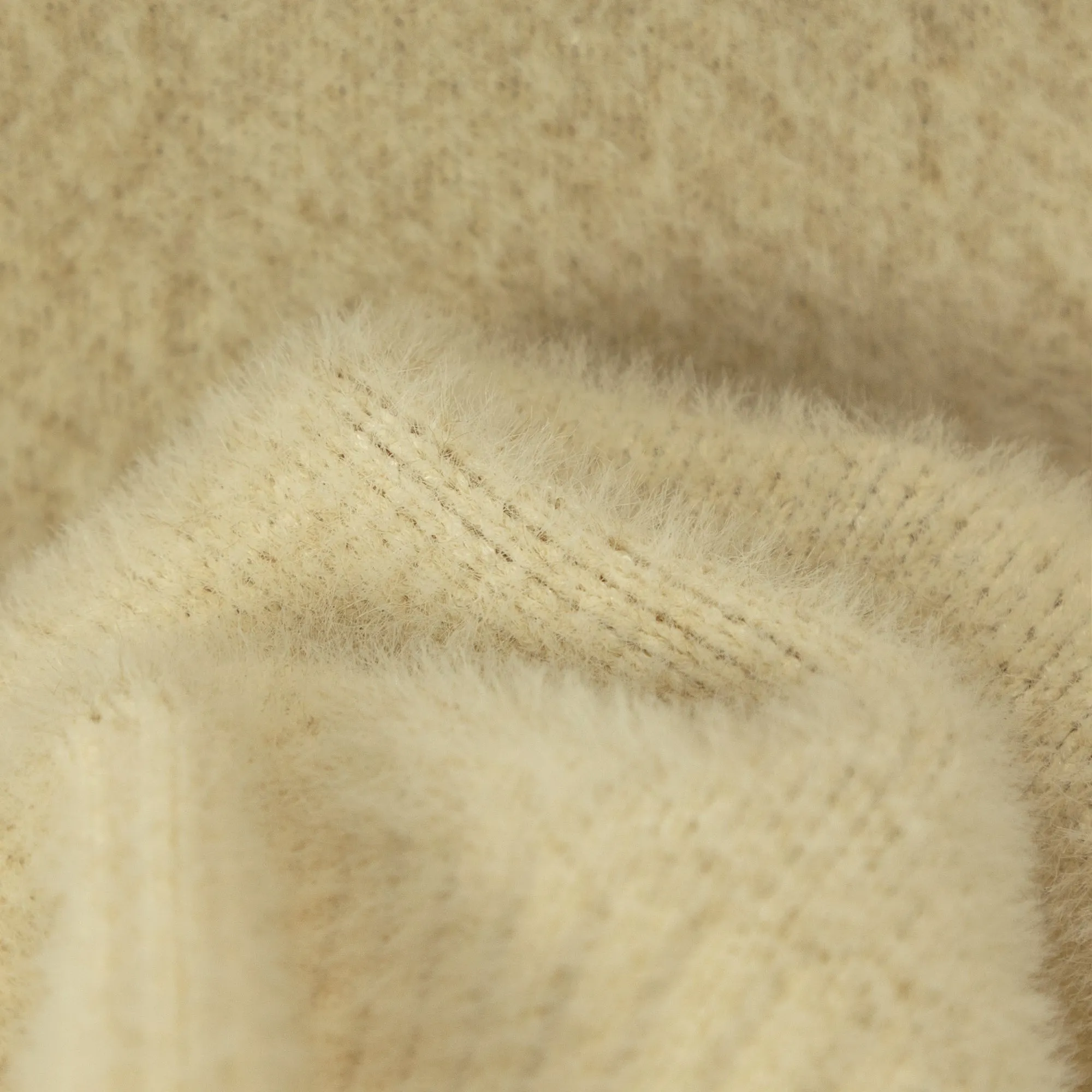 Lettering Knit Hoodie