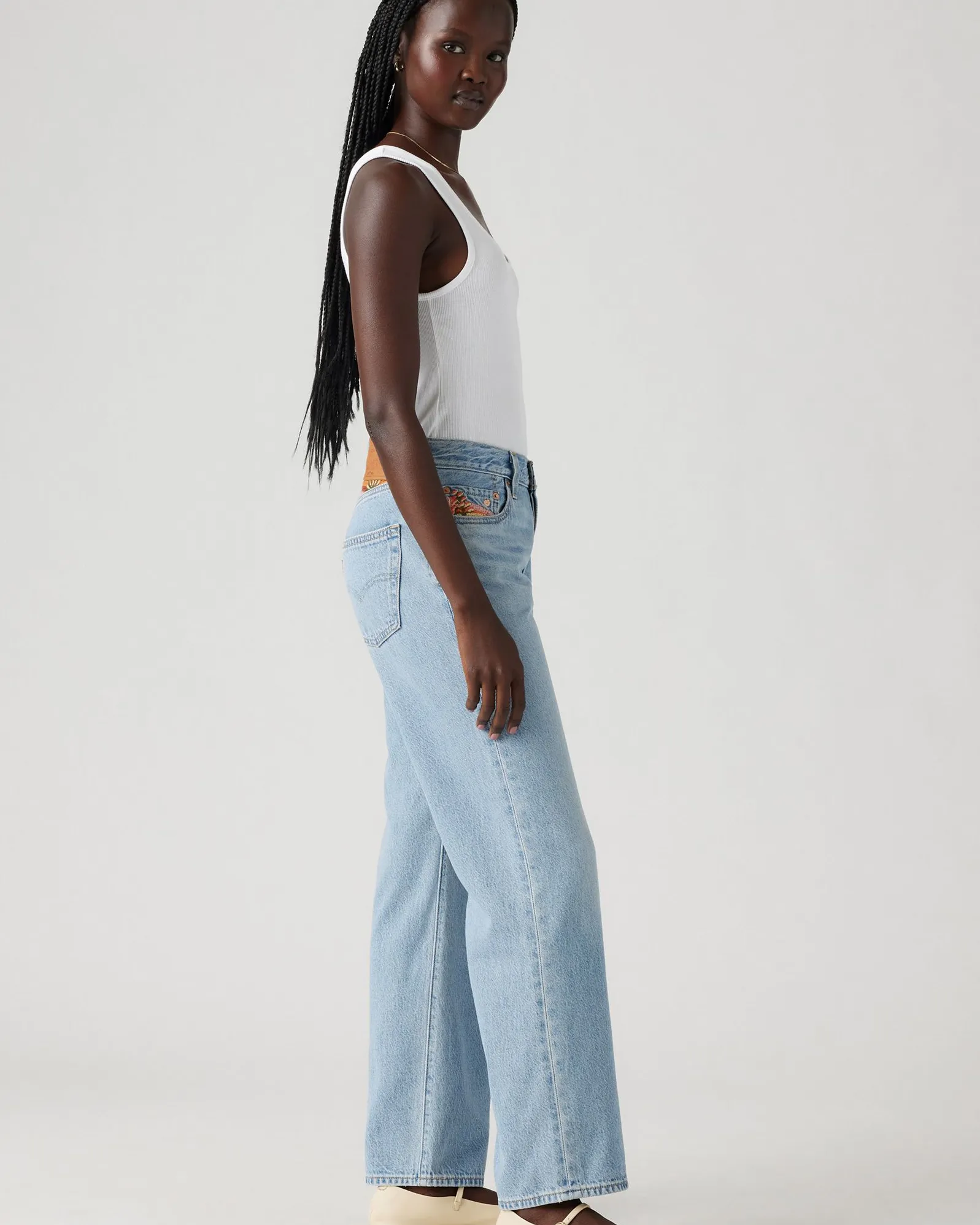 Levi's® Womens 501 90's Ankle Relaxed Straight Fit Jeans - Desert Utopia