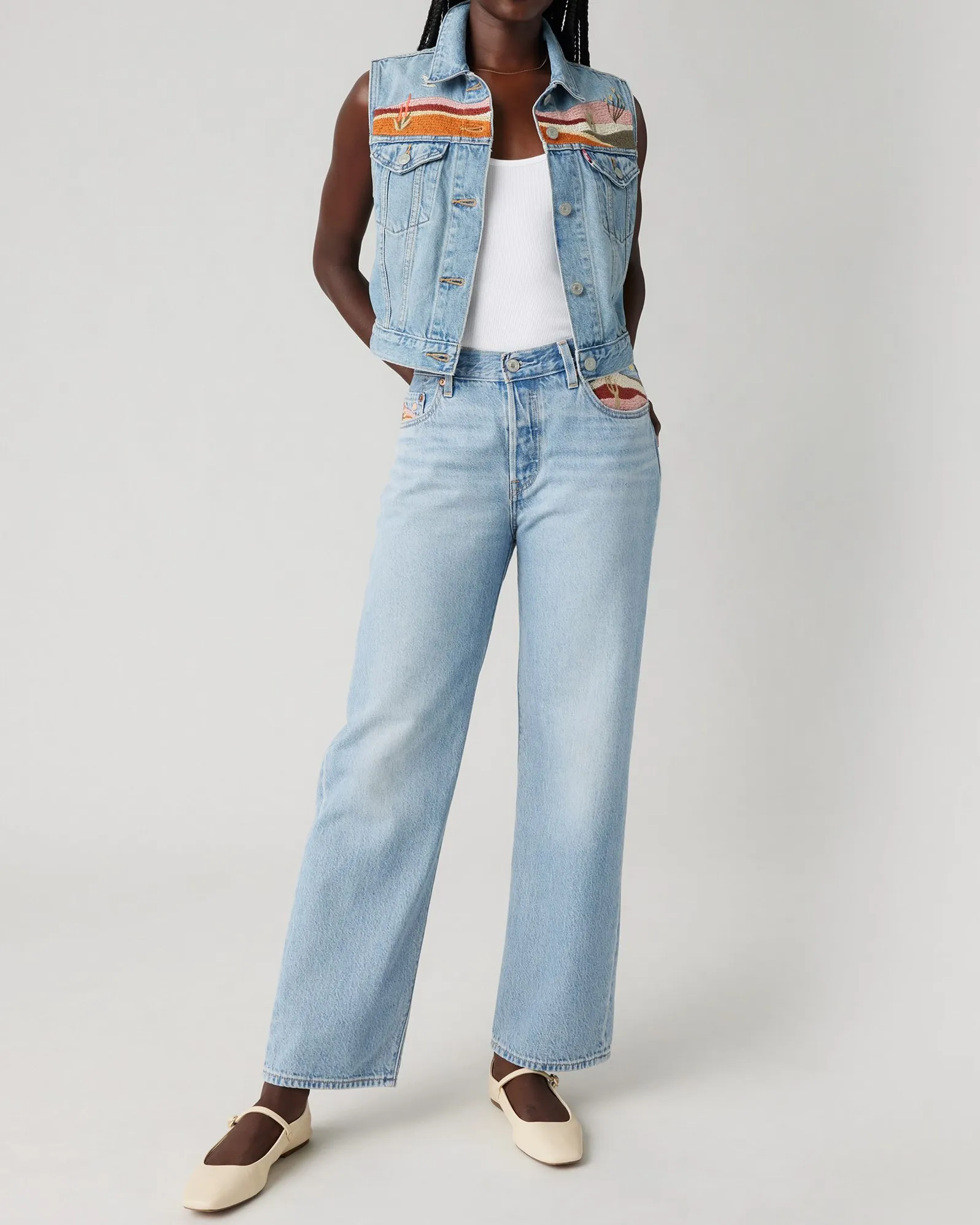 Levi's® Womens 501 90's Ankle Relaxed Straight Fit Jeans - Desert Utopia