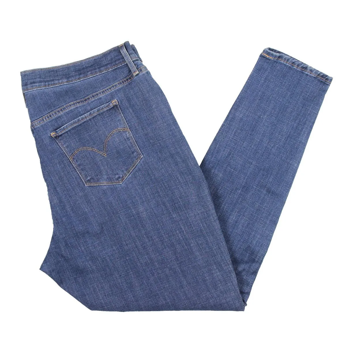 Levi's Womens Plus High Rise Distressed Skinny Jeans