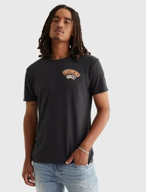 Lucky Brand Aces Over Eights Tee Jet Black Lucky Brand